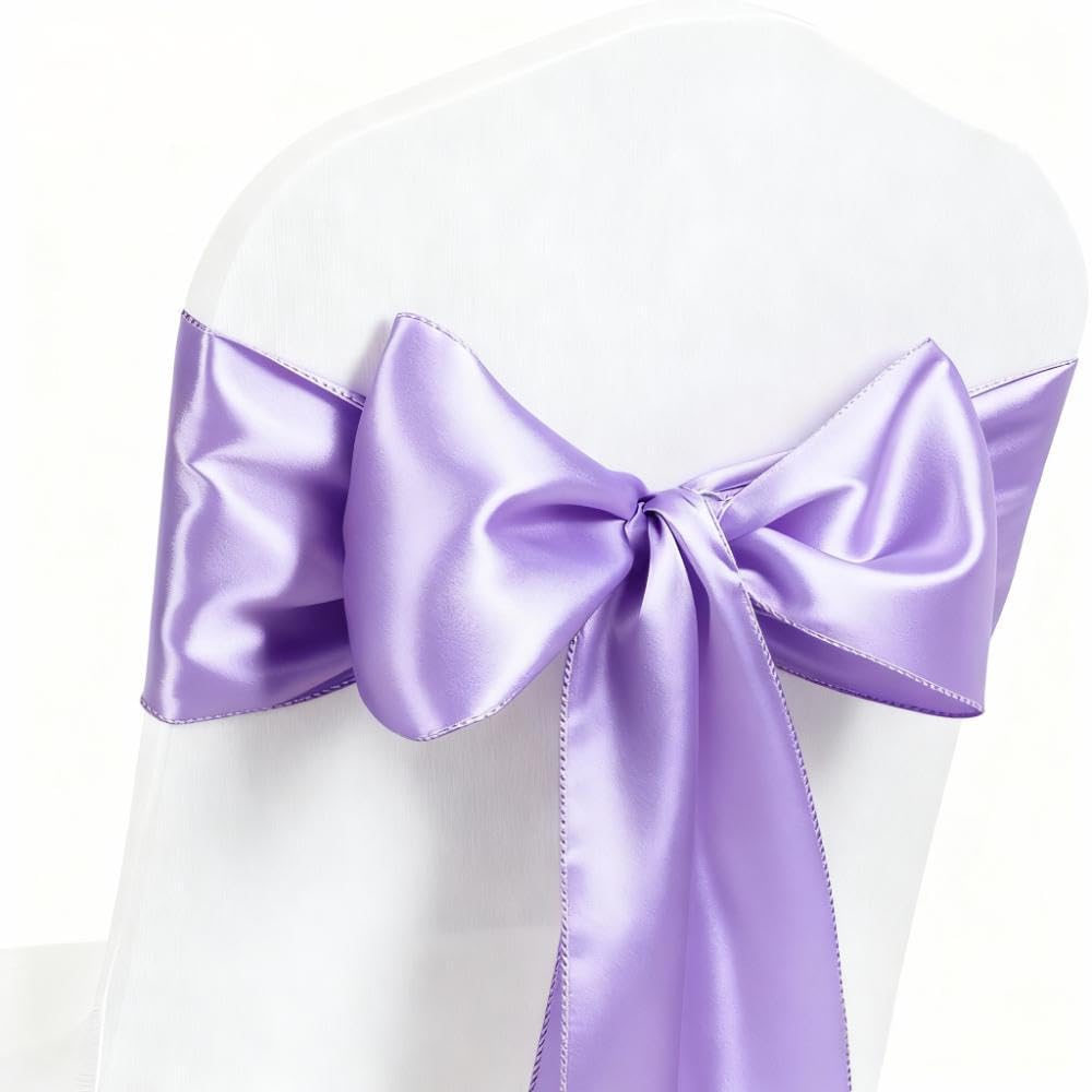 50 Pack Lavender Chair Sashes, Lavender - Image 9