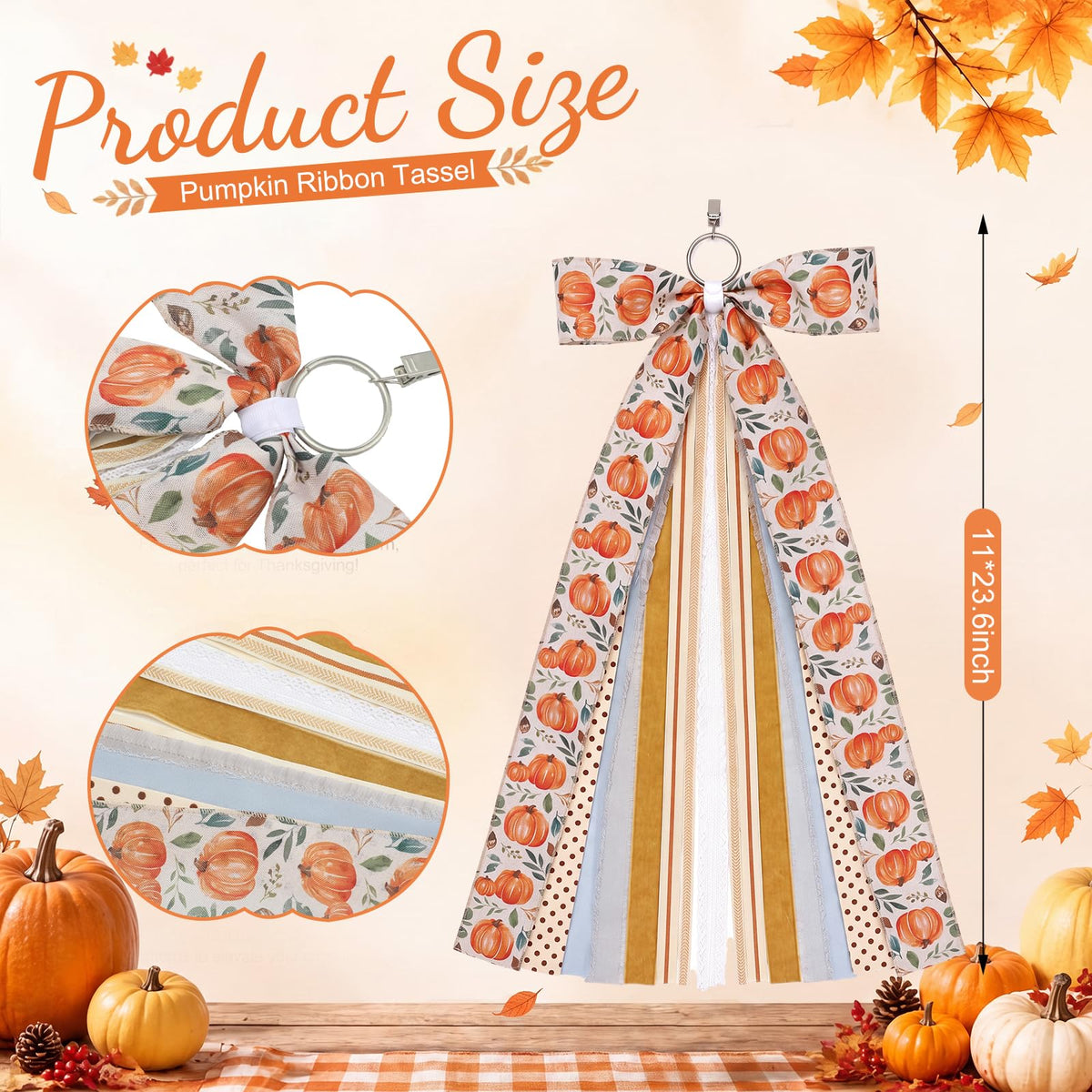 Suncalla 2 Pcs Vintage Farmhouse Fall Ri - Image 9