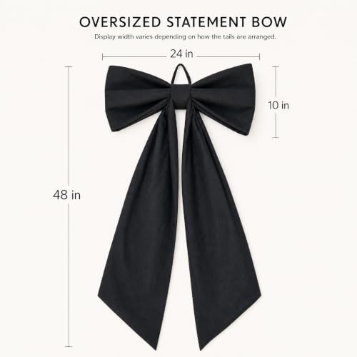 Giant Black Bow for Halloween Decor, 48i - Image 5