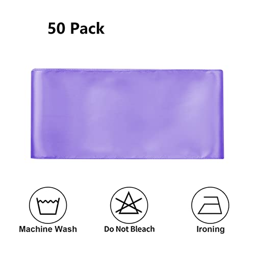 50 Pack Lavender Chair Sashes, Lavender  - Image 5