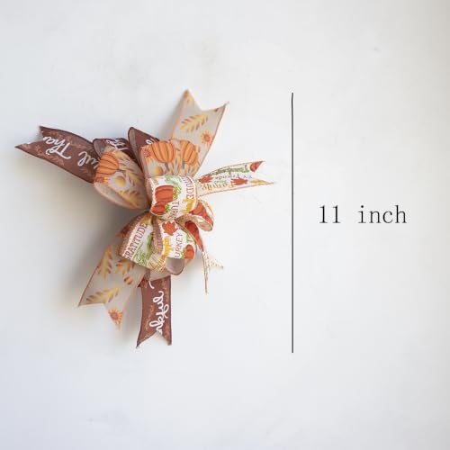 Fall Lantern Bow Wreath Bow Decor Bow Ha - Image 7