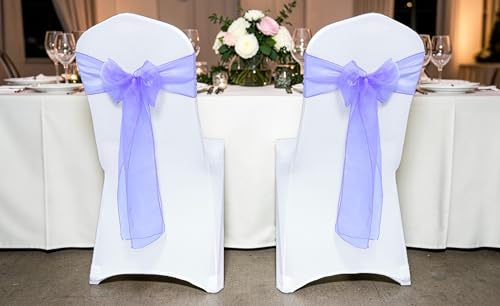 MDS Pack of 10 Organza Chair Sashes for  - Image 2