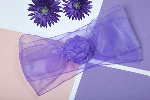 MDS Pack of 10 Organza Chair Sashes for  - Image 5