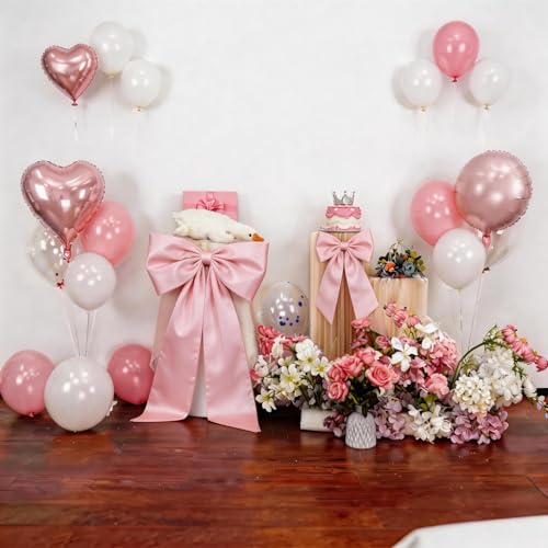 Pink Bow Decor 2 Pack, Large Small Size  - Image 3