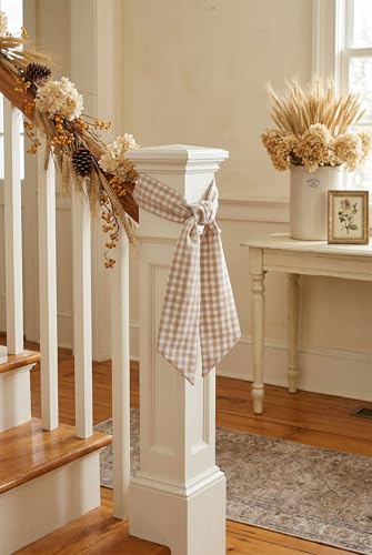 Khaki and White Gingham Wreath Sash 2 Pa - Image 9