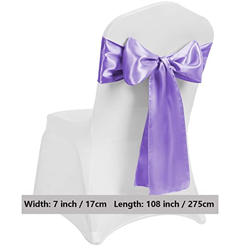 50 Pack Lavender Chair Sashes, Lavender  - Image 8