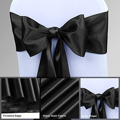 Babenest 50pcs Satin Chair Sashes Ties f - Image 4