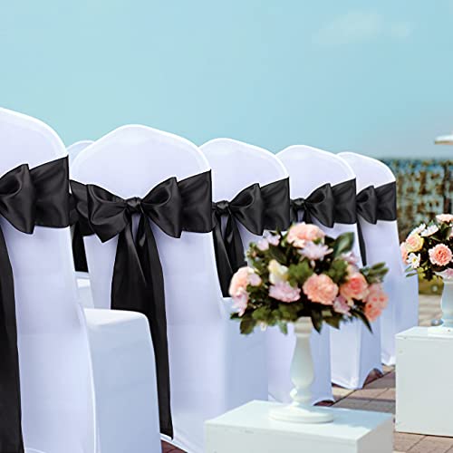Babenest 50pcs Satin Chair Sashes Ties f - Image 2