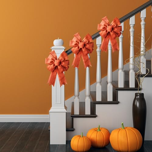 1 Pack Large Fall Bows, Thanksgiving Ora - Image 6
