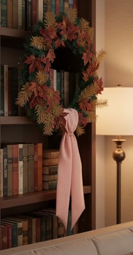 Orange Striped Wreath Sash for Door Deco - Image 5