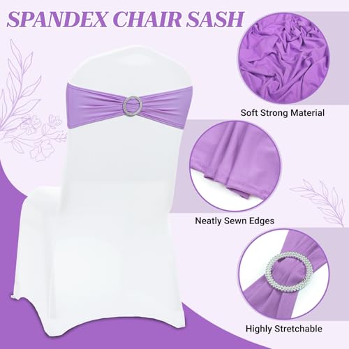 MDS Pack of 100 Spandex Chair Sashes for - Image 3