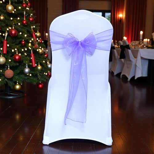 MDS Pack of 10 Organza Chair Sashes for  - Image 7