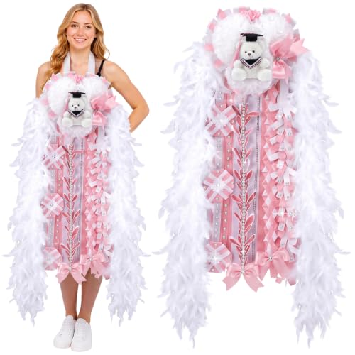 Thenshop 47" Homecoming Mum with Teddy Bear Bow Ri