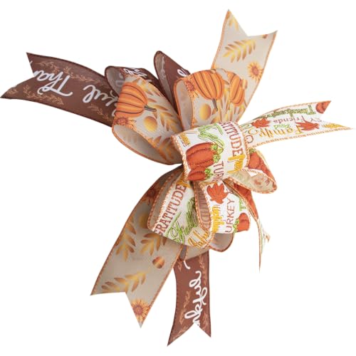 Fall Lantern Bow Wreath Bow Decor Bow Halloween La
