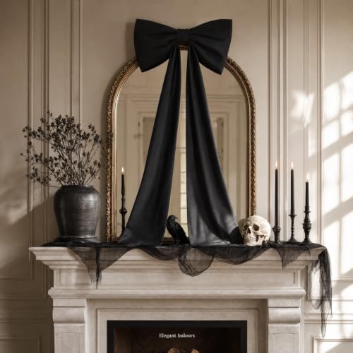 Giant Black Bow for Halloween Decor, 48i - Image 3