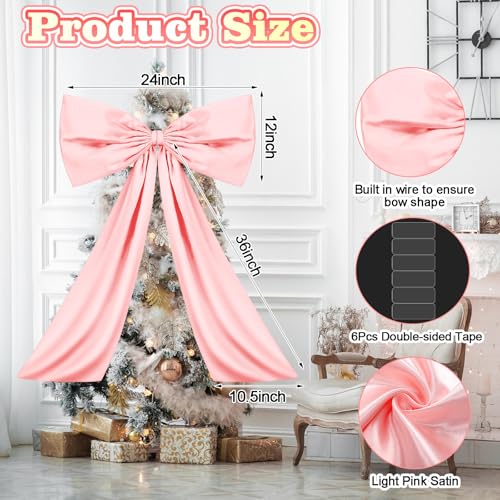 Wavwavw Pink Large Bow Decor Coquette fo - Image 2