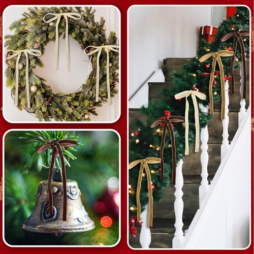 24 Pcs Velvet Bows for Christmas Tree Vi - Image 5