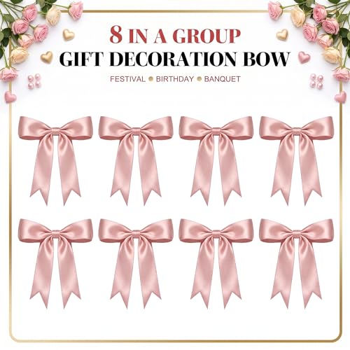 1 String Pink Bow Garland Banner Decorat - Image 2