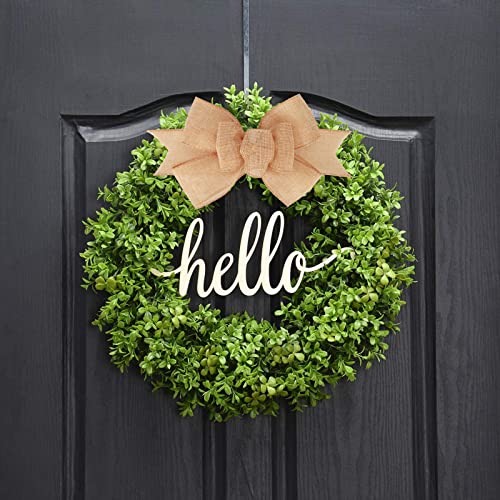 Meseey 2 Pcs Natural Burlap Wired Ribbon - Image 4
