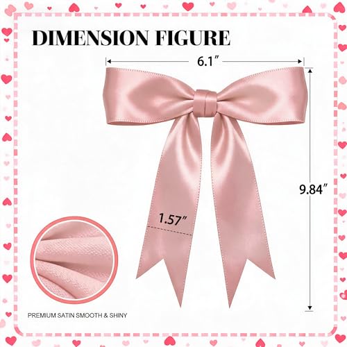 1 String Pink Bow Garland Banner Decorat - Image 3