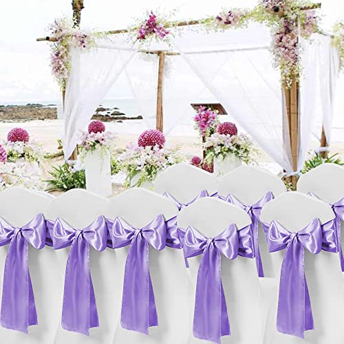 50 Pack Lavender Chair Sashes, Lavender  - Image 6