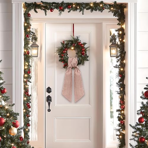 Christmas Wreath Sash for Front Door, Bi - Image 5