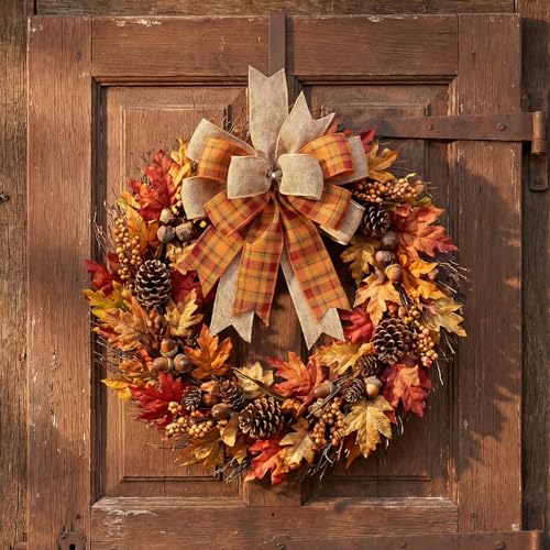 Fall Bows for Wreaths, 9.4 x 11.8 Inch O - Image 3