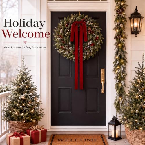 Janinka 12 Long Burgundy Christmas Velve - Image 6