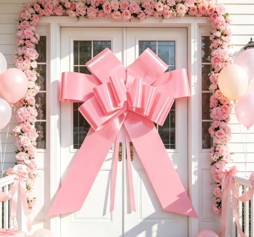 30 Inch Solid Color Car Bow, Large PP Ri - Image 4