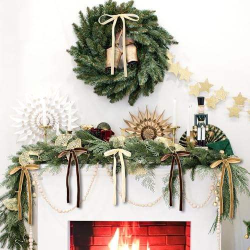24 Pcs Velvet Bows for Christmas Tree Vi - Image 6