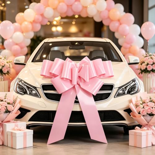 30 Inch Solid Color Car Bow, Large PP Ribbon Vehic