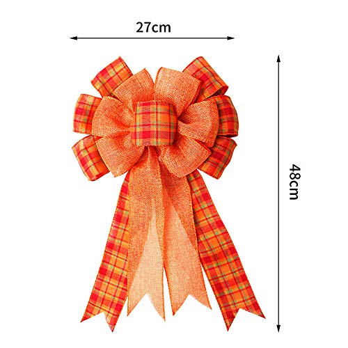 4 Pcs Large Thanksgiving Buffalo Plaid W - Image 2