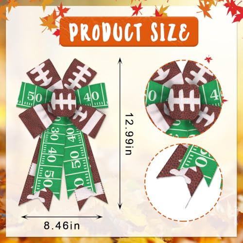 Estivaux 2 Pieces Football Bows for Wrea - Image 2