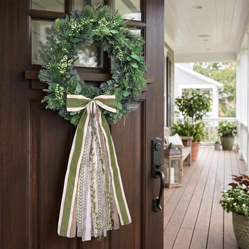 Large Farmhouse Ribbon Bow for Wreath, G - Image 3