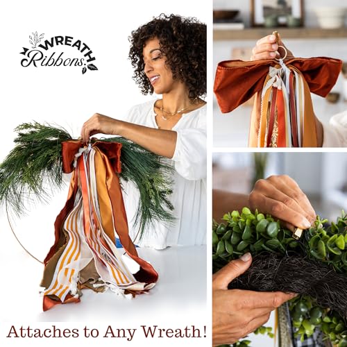 Wreath Ribbon Set - Decorative Bow & Ass - Image 2