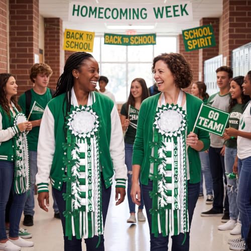 Hoolerry 1 Set Homecoming Mum Braid,Gree - Image 7