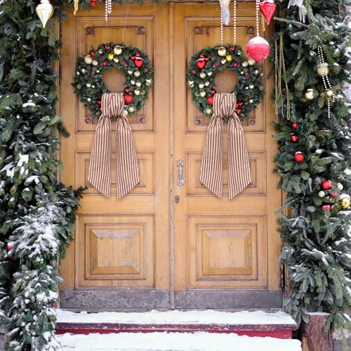 Christmas Wreath Sash for Front Door, Bi - Image 4