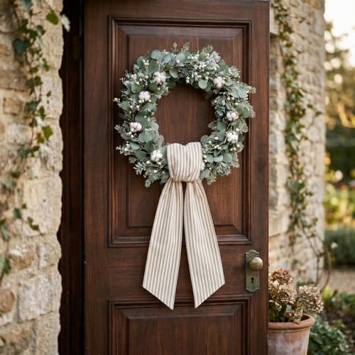 Spring Wreath Sash for Front Door, Birth - Image 3