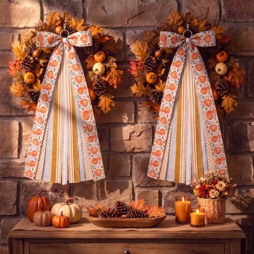 Suncalla 2 Pcs Vintage Farmhouse Fall Ri - Image 5