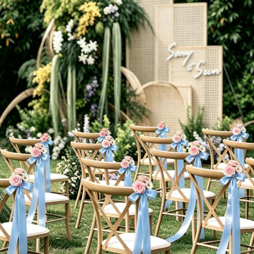 LEBENGURU 24 Pcs Wedding Bows Aisle Deco - Image 6