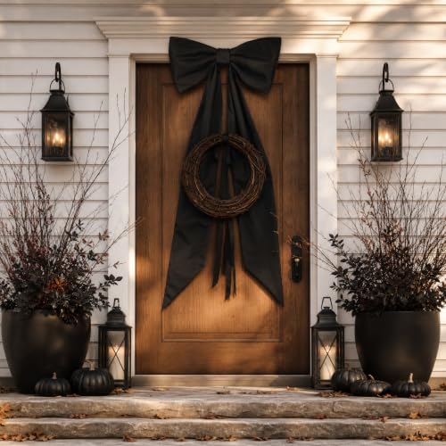 Giant Black Bow for Halloween Decor, 48i - Image 4