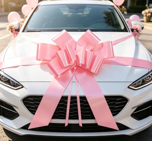 30 Inch Solid Color Car Bow, Large PP Ri - Image 3