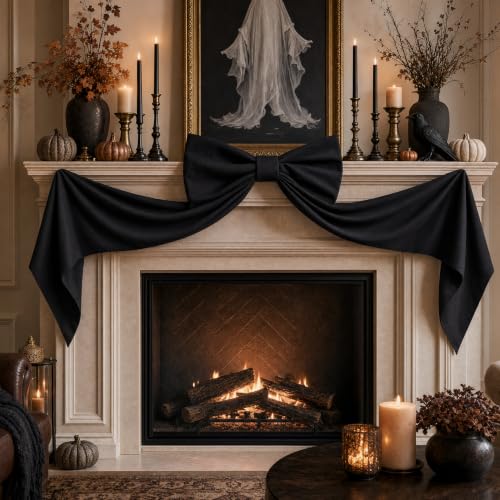 Giant Black Bow for Halloween Decor, 48i - Image 2
