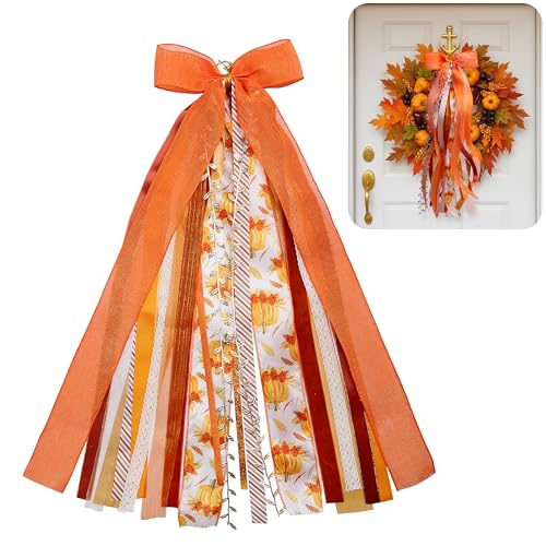 RunNico Thanksgiving Assorted Ribbon Bow for Wreat