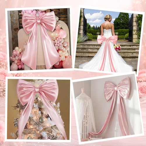 Wavwavw Pink Large Bow Decor Coquette fo - Image 3