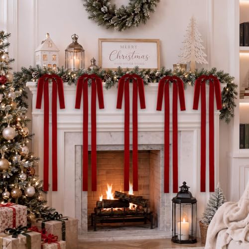 Janinka 12 Long Burgundy Christmas Velve - Image 4