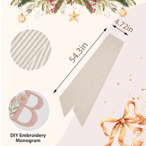 Spring Wreath Sash for Front Door, Birth - Image 2
