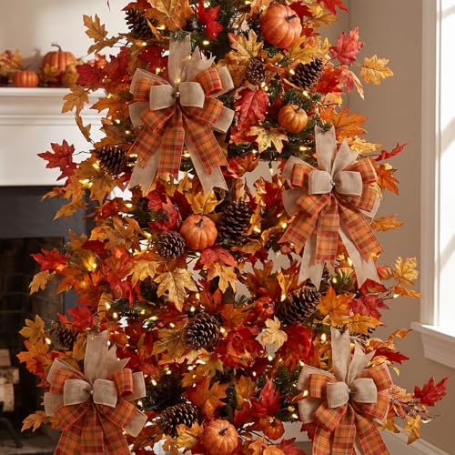 Fall Bows for Wreaths, 9.4 x 11.8 Inch O - Image 4