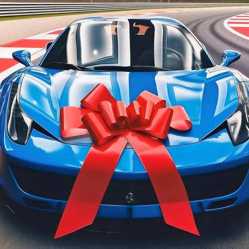 GYDbow 30 Inch Giant red Car Bow: Extra Large Pull