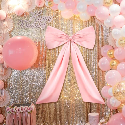 Wavwavw Pink Large Bow Decor Coquette fo - Image 6